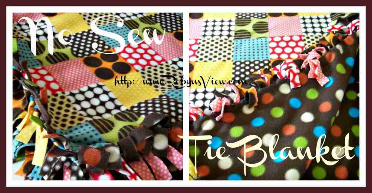 How to make a No Sew Tie Blanket