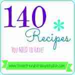 140 recipes, recipes