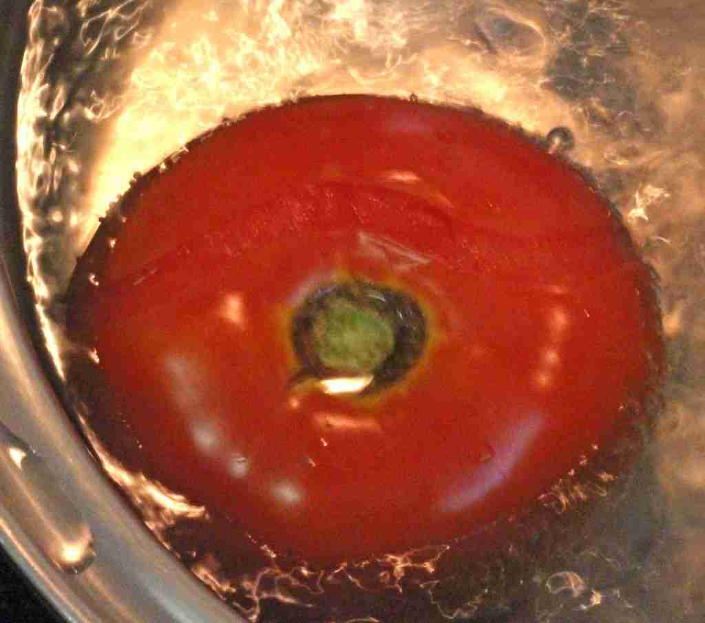 Peeling and Freezing Tomatoes