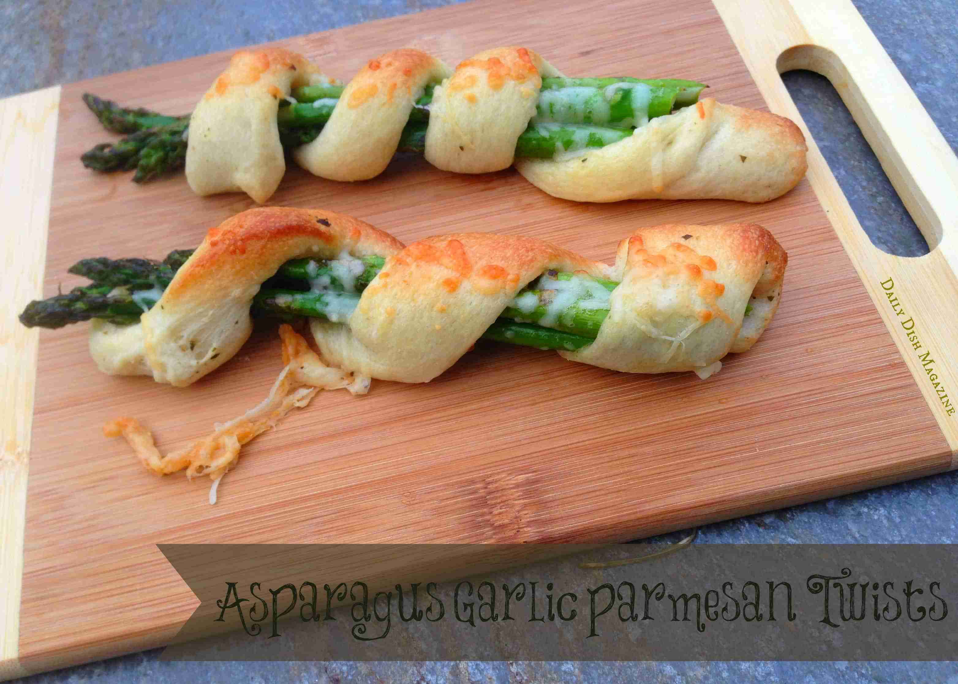 Asparagus Garlic Parmesan Twists