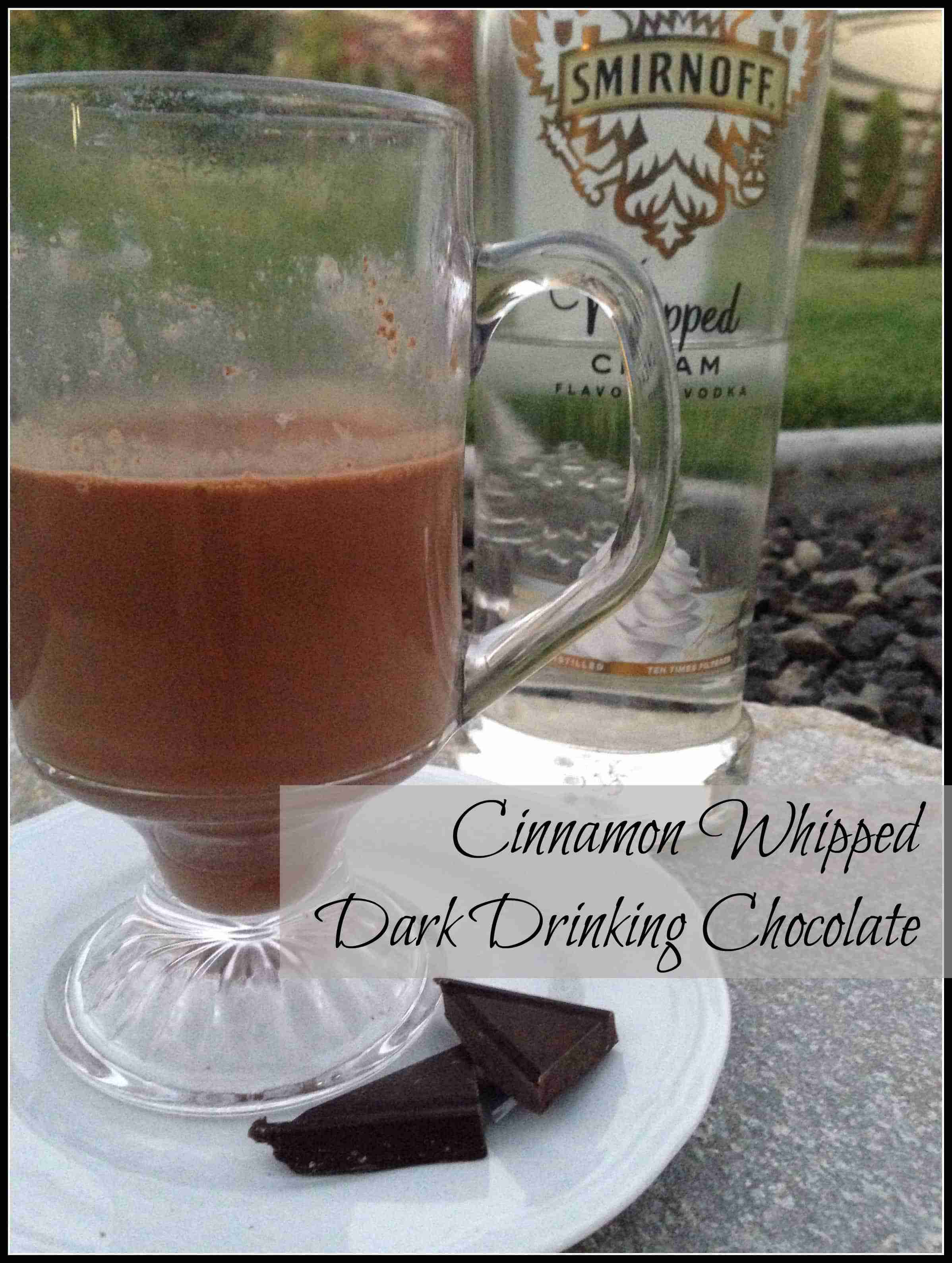 Cinnamon Whipped Dark Drinking Chocolate with Anolon Cookware