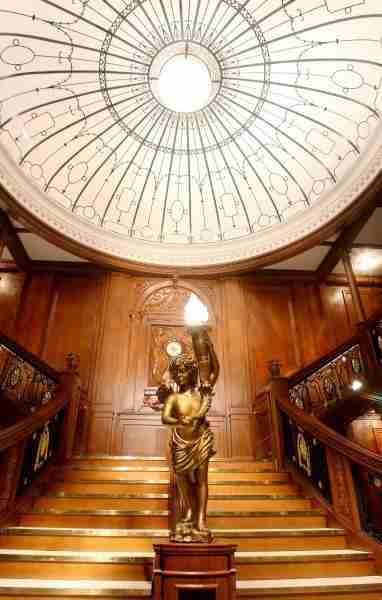 Titanic Grand Staircase on Display at Titanic Exhibit at Luxor
