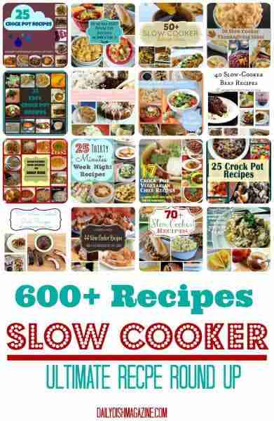 Ultimate Crock Pot Slow Cooker Recipe Round Up. Over 600 Recipes!