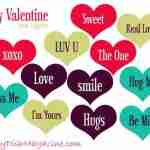 Valentines Day Treat Toppers ~ Free Printable