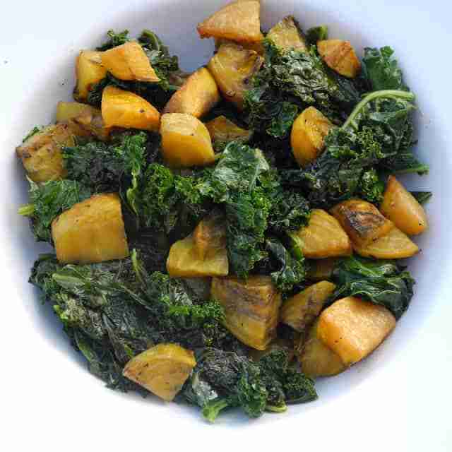 Golden Beets with Kale