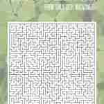 Free St Patrick's Day Maze Printable