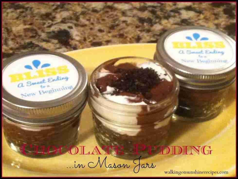 Mason Jar Pudding Treats with FREE Printable