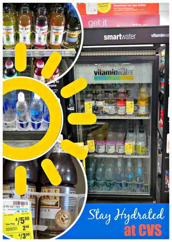 Stay Hydrated this summer with smartwater, vitaminwater, Honest Tea and Gold Peak Tea at CVS Pharmacy