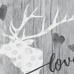 LOVE Elegant Deer Printable for Valentines Day