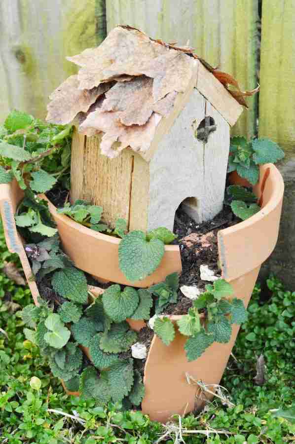 DIY Broken Clay Pot Fairy Garden Tutorial | Daily Dish Magazine