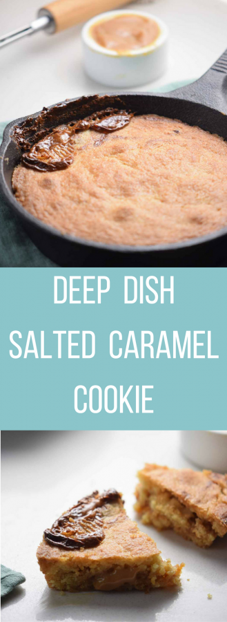Deep Dish Salted Caramel Cookie