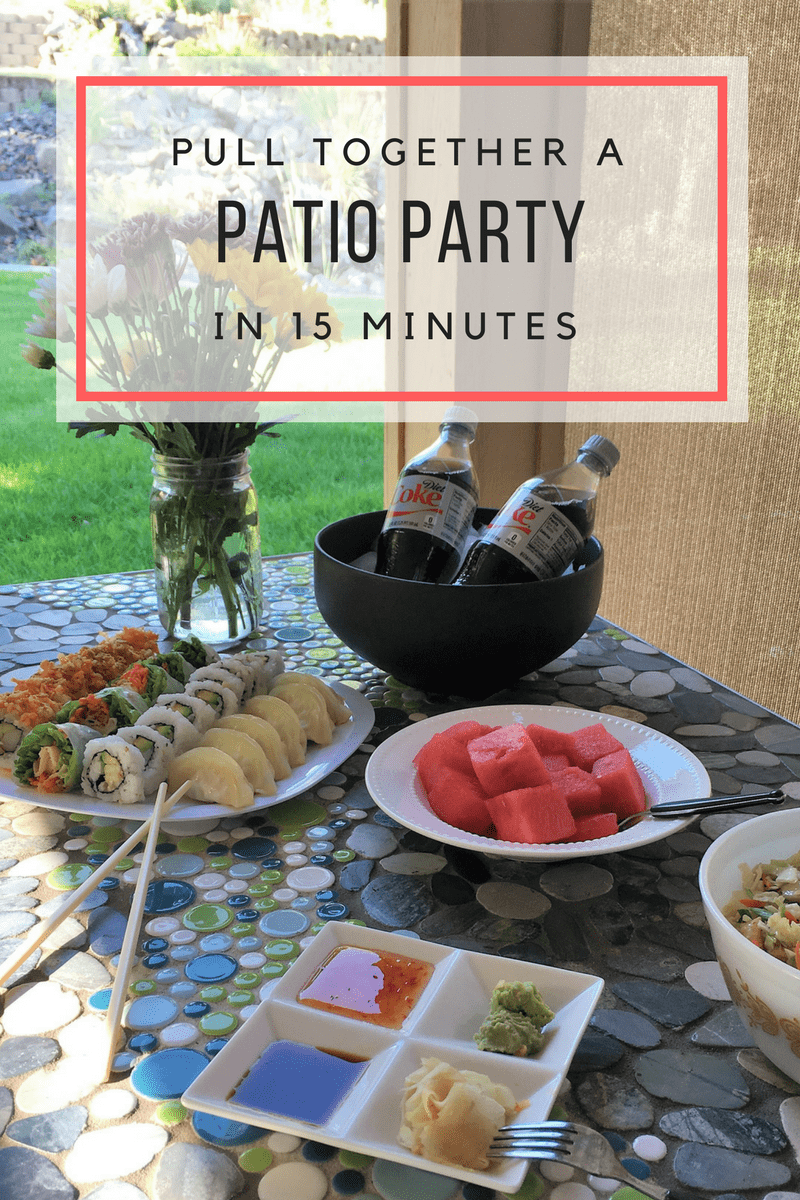 How to Pull Together A Perfect Patio Party in 15 Minutes