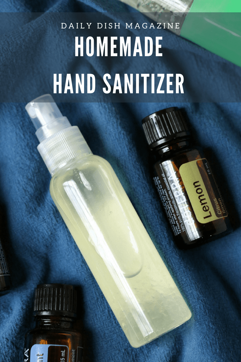 Homemade Hand Sanitizer with Essential Oils