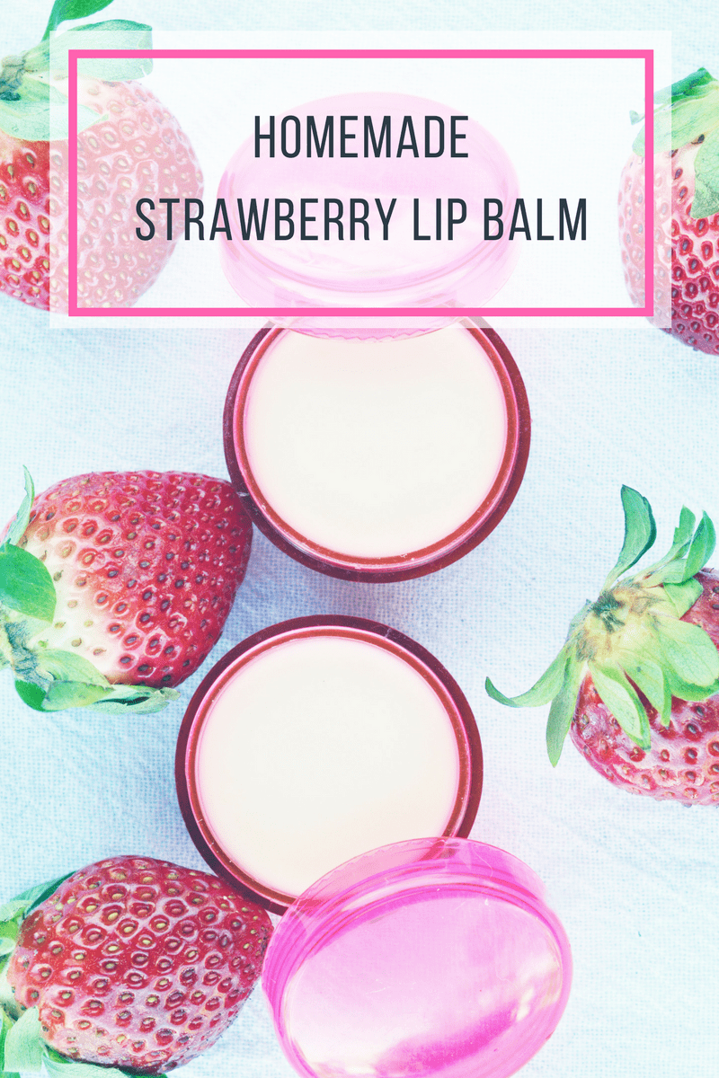 Homemade Strawberry Lip Balm