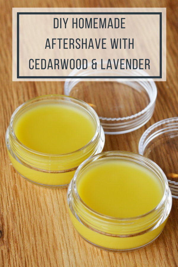 Homemade Aftershave with Cedarwood & Lavender