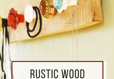 rustic wood jewelry hanger