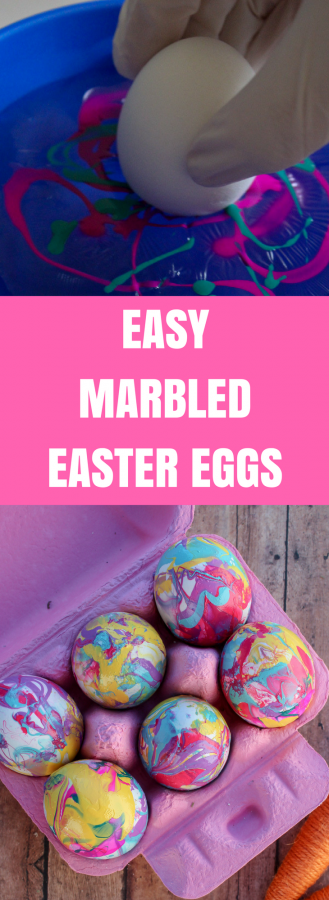 Easy Marbled Easter Eggs