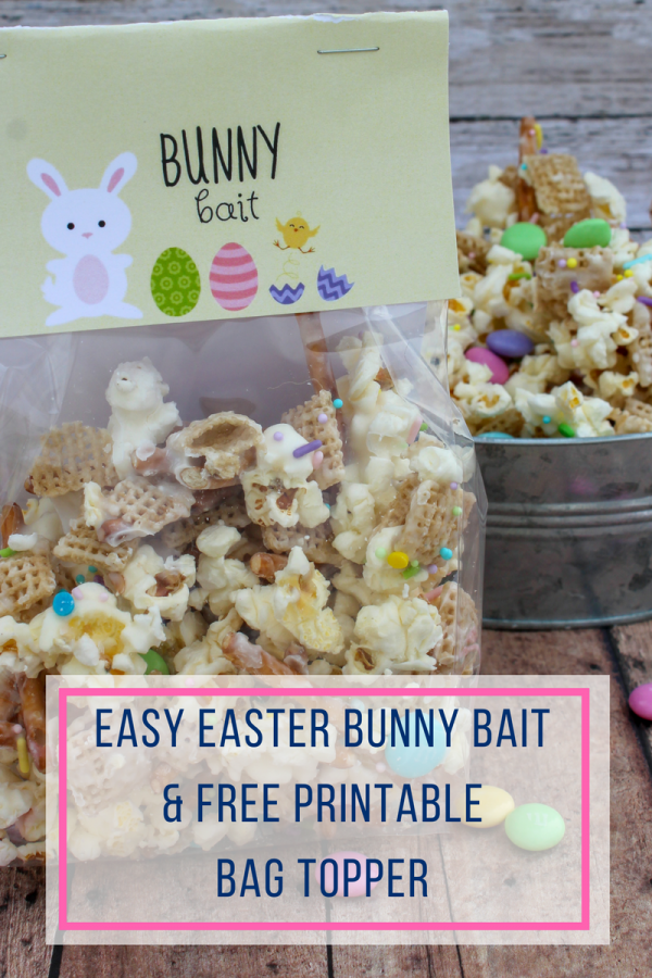 Easy Bunny Bait Recipe with Free Printable Bag Topper