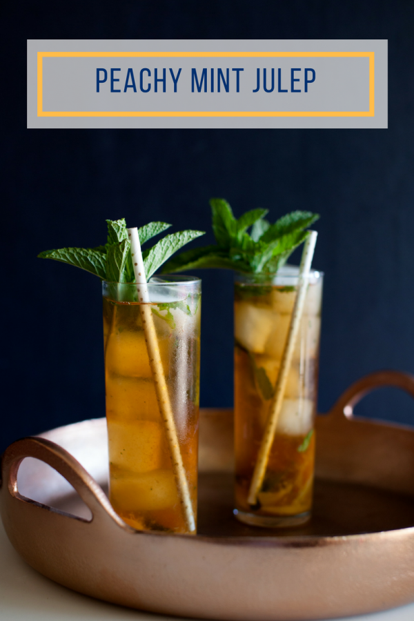 Peachy Mint Julep Cocktail | Kentucky Derby Cocktails