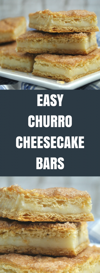 Easy Churro Cheesecake Bars Recipe