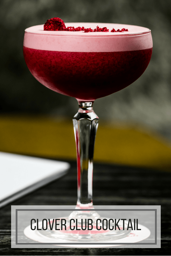 Clover Club Raspberry Gin Cocktail
