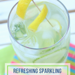 Refreshing and Light Sparkling Cucumber Cocktail