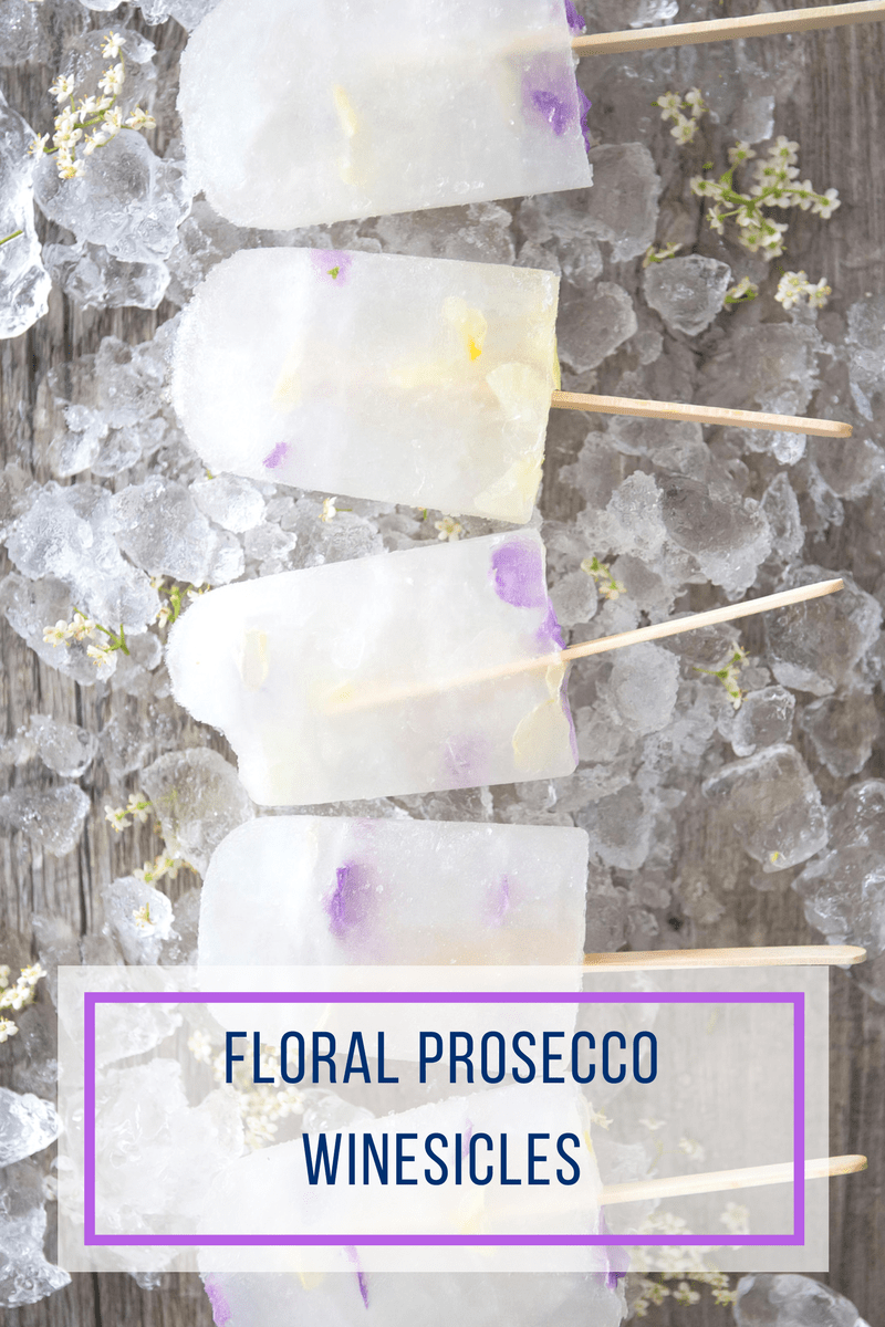 Floral Prosecco Winesicles