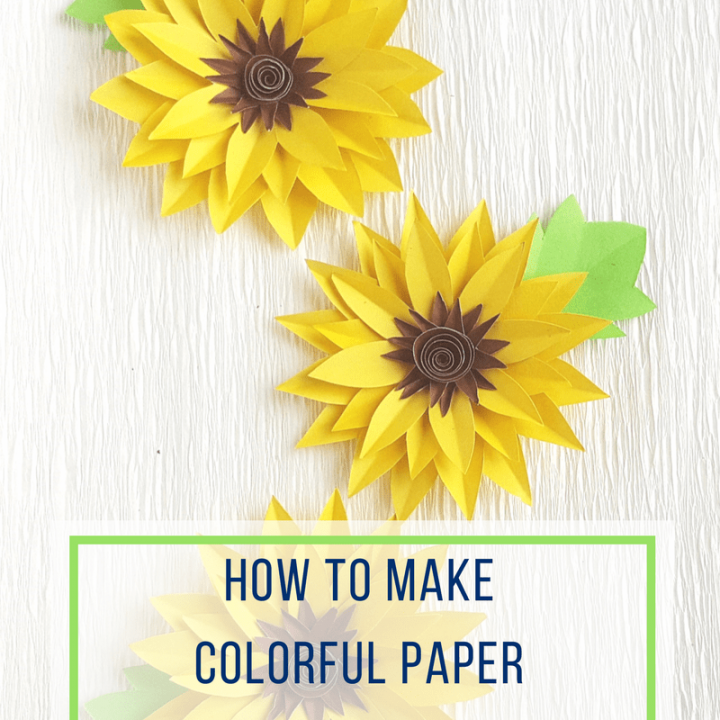 How to Make Paper Sunflowers