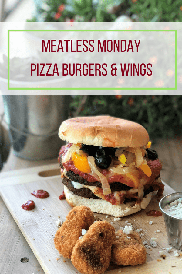 Meatless Monday Pizza Burgers & Buffalo Wings!